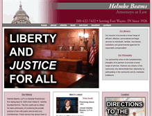 Tablet Screenshot of helmkebeams.com